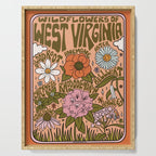 West Virginia Wildflowers Serving Tray Gallery Image 1