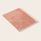 WOMAN WITH FLOWERS 7 Line Art 2 Notebook Gallery Image 2