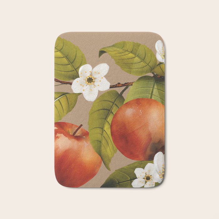 Apples Botanical Art 2 Bath Mat Gallery Image 1