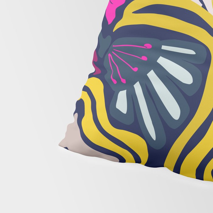 Playful flowers illustration Pillow Sham Gallery Image 4