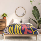 Playful flowers illustration Comforter Gallery Image 3