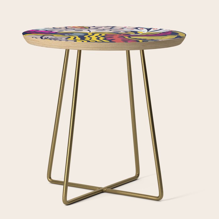 Playful flowers illustration Side Table Gallery Image 1