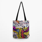 Playful flowers illustration Tote Bag Gallery Image 2