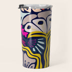 Playful flowers illustration Travel Mug Gallery Image 3