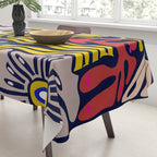 Playful flowers illustration Tablecloth Gallery Image 3