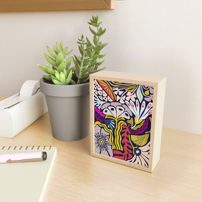 Playful flowers illustration Mini Art Print Gallery Image 2