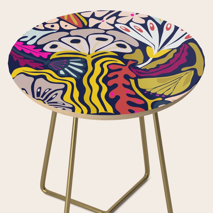 Playful flowers illustration Side Table Gallery Image 2