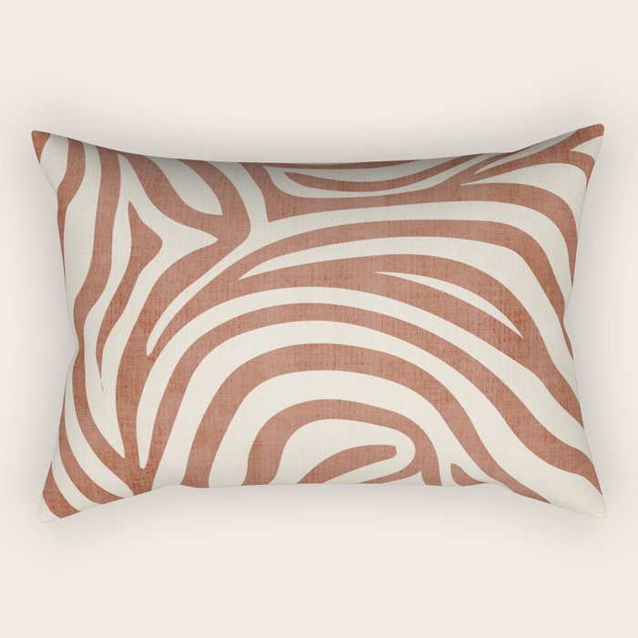 Terra Lines Abstract Original Artwork Rectangular Pillow Gallery Image 2