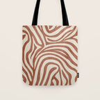 Terra Lines Abstract Original Artwork Tote Bag Gallery Image 1