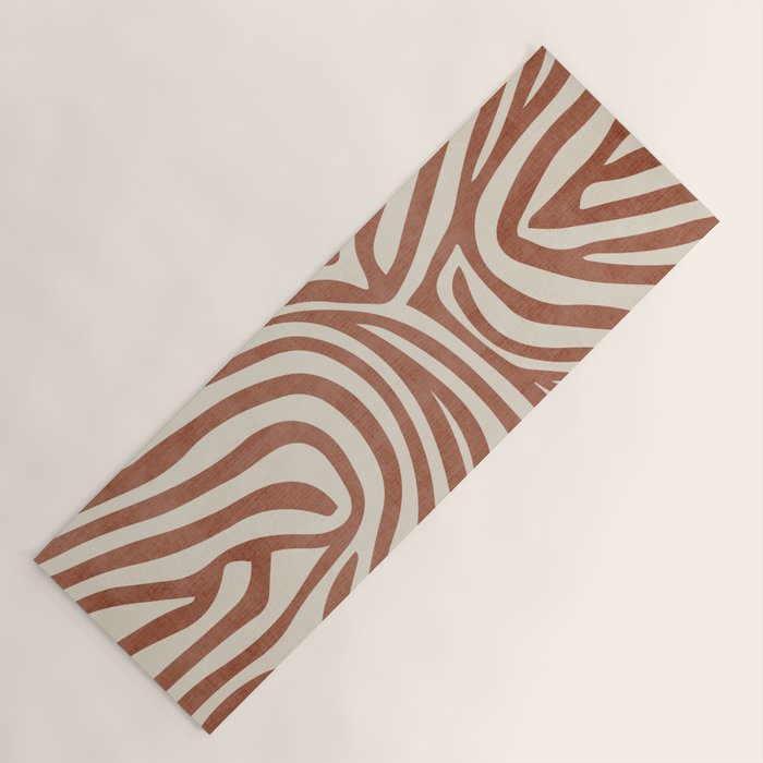 Terra Lines Abstract Original Artwork Yoga Mat Gallery Image 1