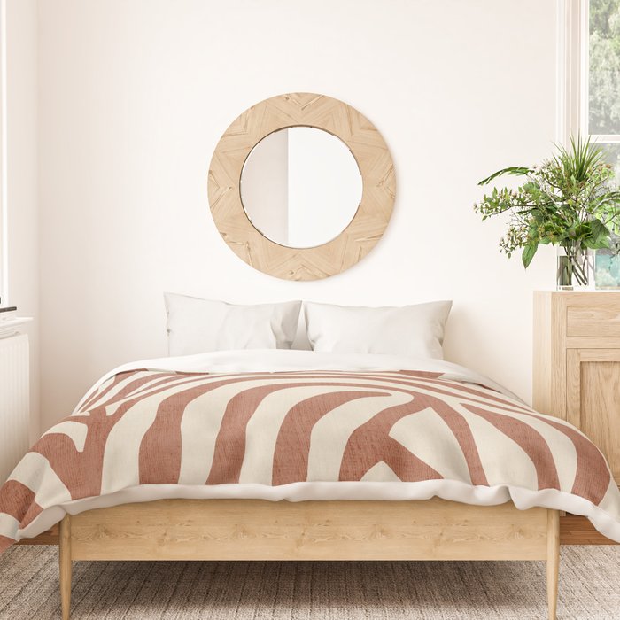 Terra Lines Abstract Original Artwork Duvet Cover Gallery Image 3