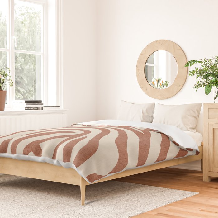 Terra Lines Abstract Original Artwork Duvet Cover Gallery Image 2