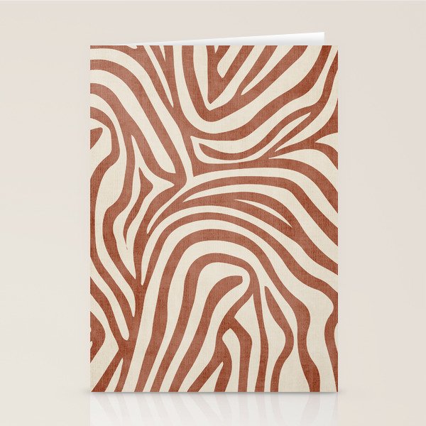 Terra Lines Abstract Original Artwork Stationery Card Gallery Image 2