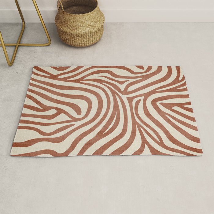 Terra Lines Abstract Original Artwork Rug Gallery Image 1