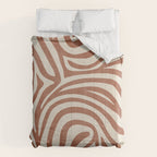 Terra Lines Abstract Original Artwork Comforter Gallery Image 6