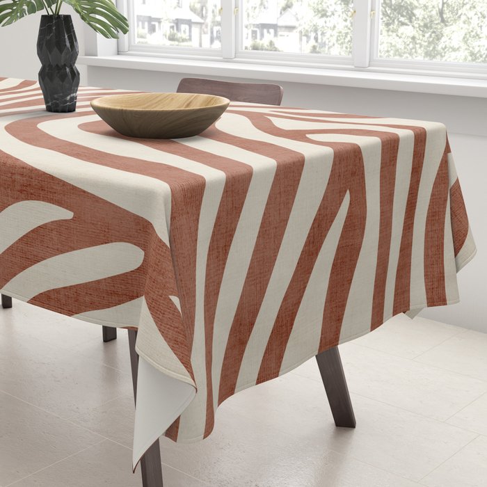 Terra Lines Abstract Original Artwork Tablecloth Gallery Image 3