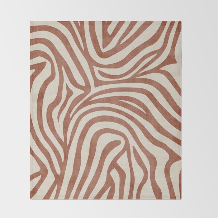Terra Lines Abstract Original Artwork Throw Blanket Gallery Image 2