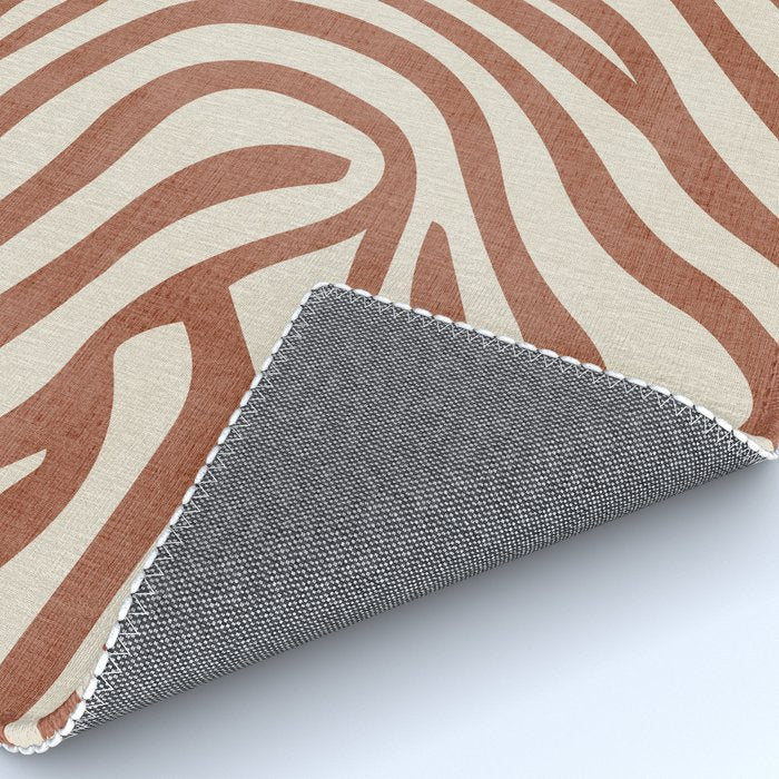 Terra Lines Abstract Original Artwork Rug Gallery Image 4
