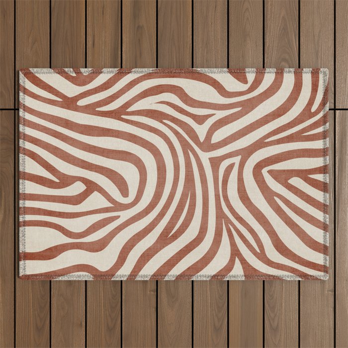 Terra Lines Abstract Original Artwork Outdoor Rug Gallery Image 1