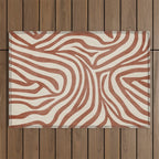 Terra Lines Abstract Original Artwork Outdoor Rug Gallery Image 1