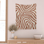 Terra Lines Abstract Original Artwork Wall Tapestry Gallery Image 2