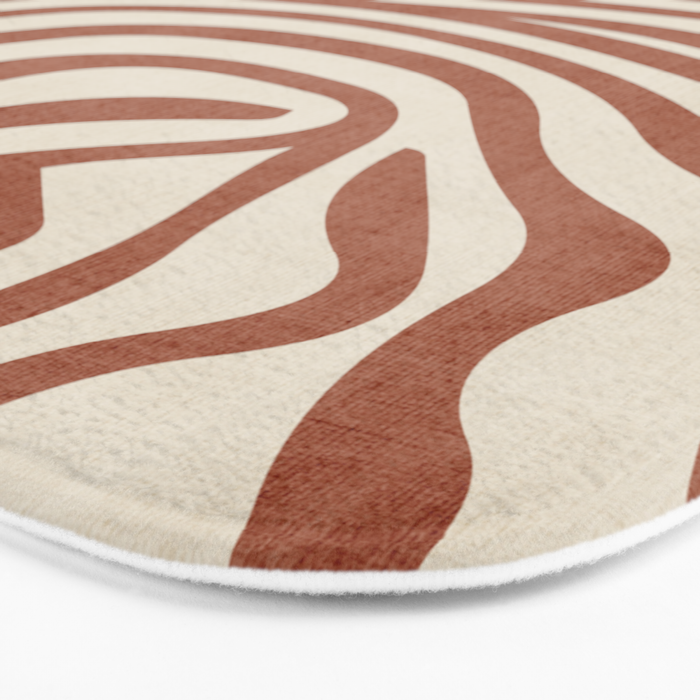 Terra Lines Abstract Original Artwork Bath Mat Gallery Image 3
