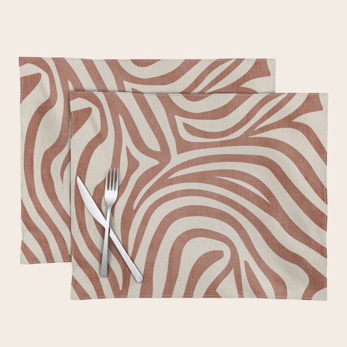 Terra Lines Abstract Original Artwork Placemat Gallery Image 1