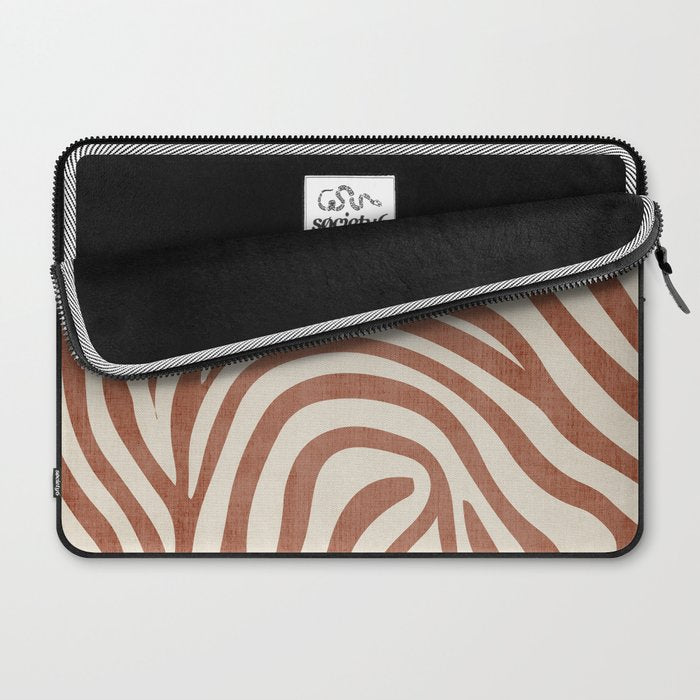 Terra Lines Abstract Original Artwork Laptop Sleeve Gallery Image 2