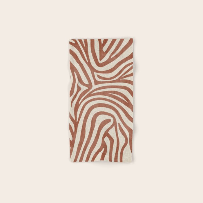 Terra Lines Abstract Original Artwork Bath Towel Gallery Image 1