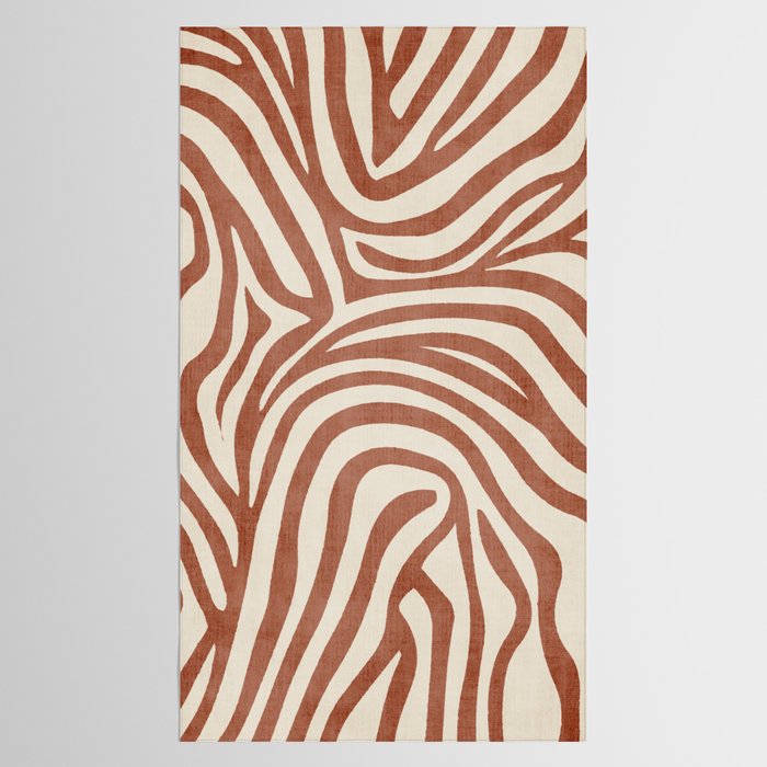 Terra Lines Abstract Original Artwork Tablecloth Gallery Image 2