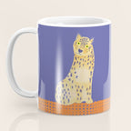 Relaxing Leopard - Orange and Very Peri Coffee Mug Gallery Image 3