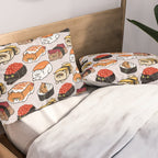 Sushi Persian Cat Pillow Sham Gallery Image 2