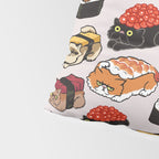 Sushi Persian Cat Pillow Sham Gallery Image 4