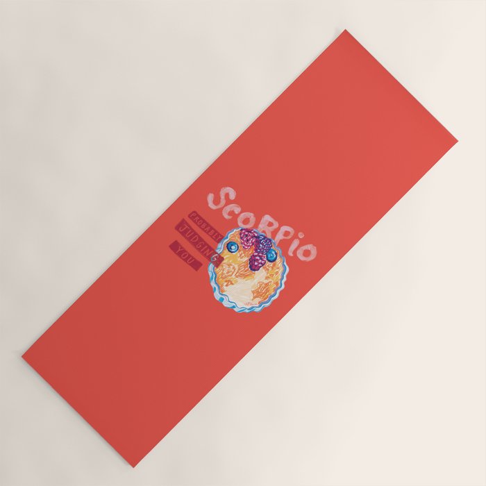 Scorpio Mood in Tomato Red | Zodiac Series Yoga Mat Gallery Image 1