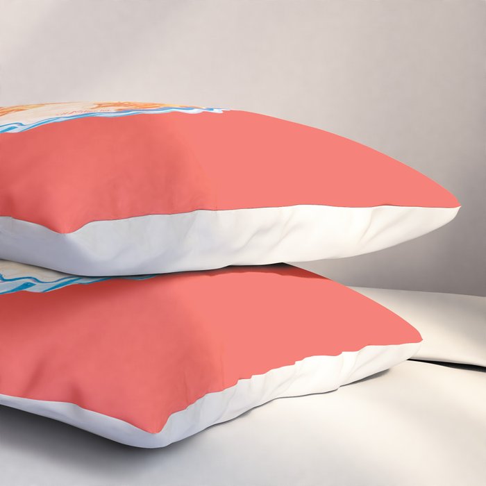 Scorpio Mood in Tomato Red | Zodiac Series Pillow Sham Gallery Image 3