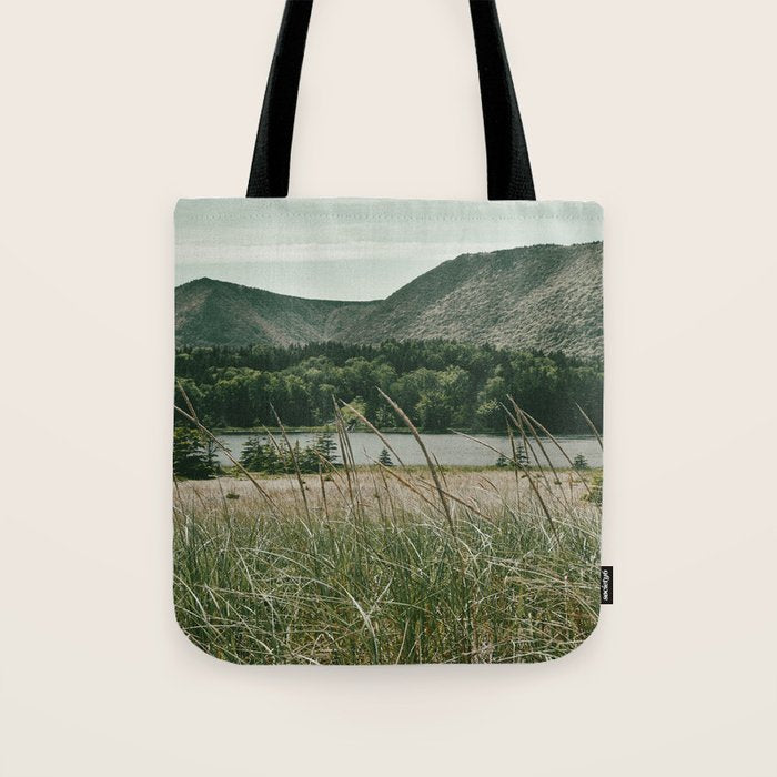Distant Mountains nature landscape photograph Tote Bag Gallery Image 1