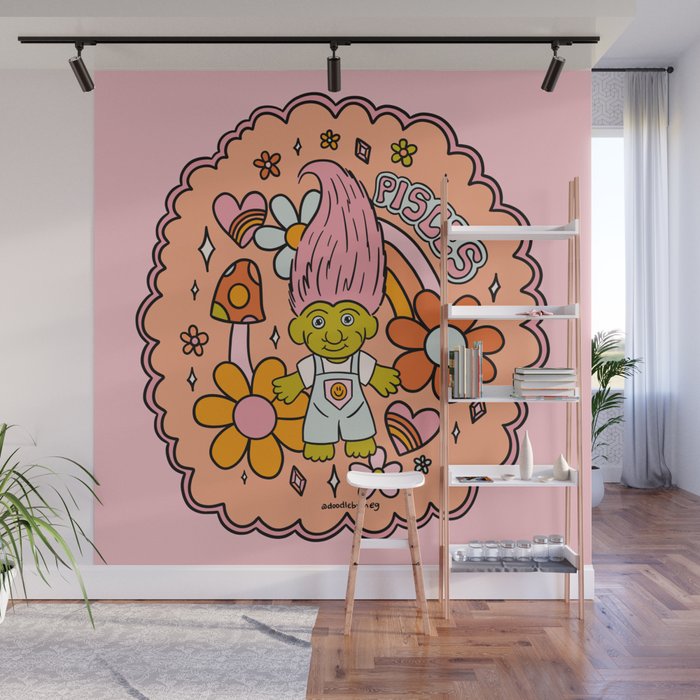 Pisces Troll Wall Mural Gallery Image 1