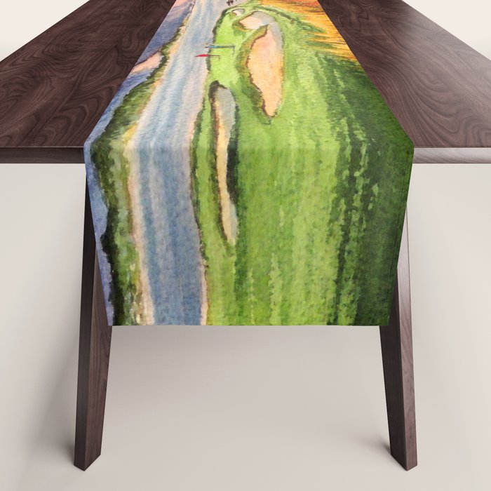Pebble Beach Golf Course 7th Hole Table Runner Gallery Image 1