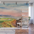 Pebble Beach Golf Course 7th Hole Wall Mural Gallery Image 1