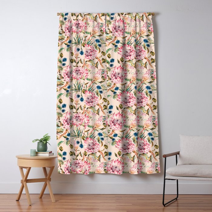 Pattern boho floral Window Curtain Gallery Image 5