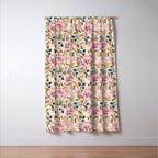 Pattern boho floral Window Curtain Gallery Image 3