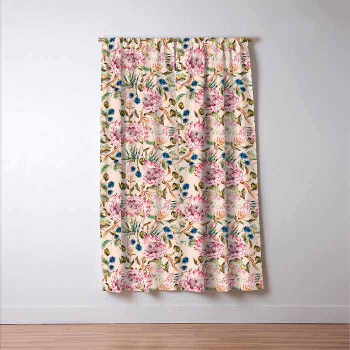Pattern boho floral Window Curtain Gallery Image 3