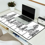 Pine Trees - Black Ink Desk Mat Gallery Image 2