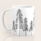 Pine Trees â Black Ink Coffee Mug Gallery Image 3