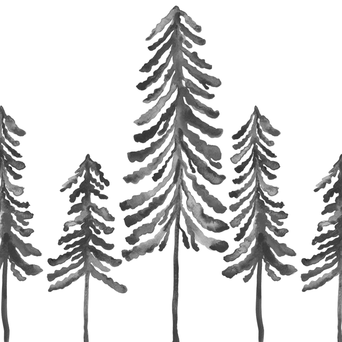 Pine Trees â Black Ink Coffee Mug Gallery Image 2