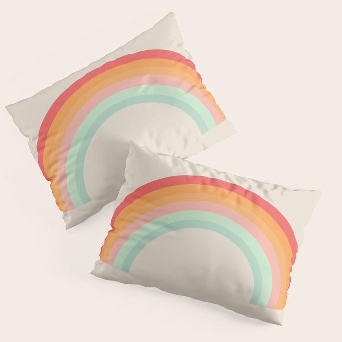Vintage Rainbow Pillow Sham Gallery Image 3
