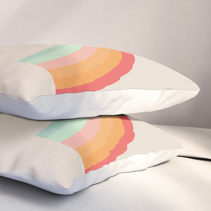 Vintage Rainbow Pillow Sham Gallery Image 3