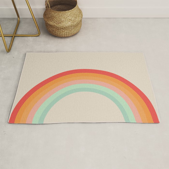 Vintage Rainbow Rug Gallery Image 1