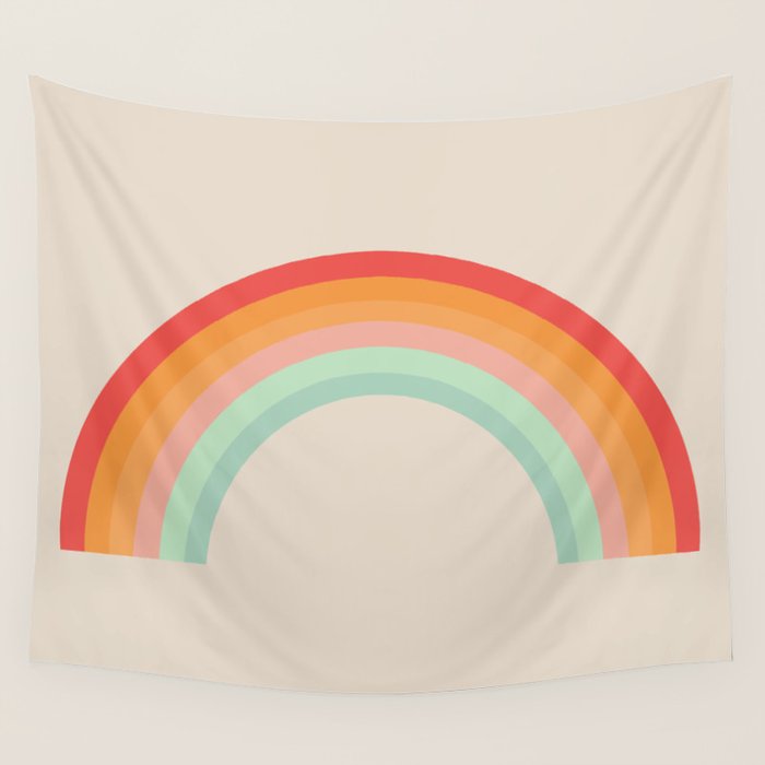 Vintage Rainbow Wall Tapestry Gallery Image 4