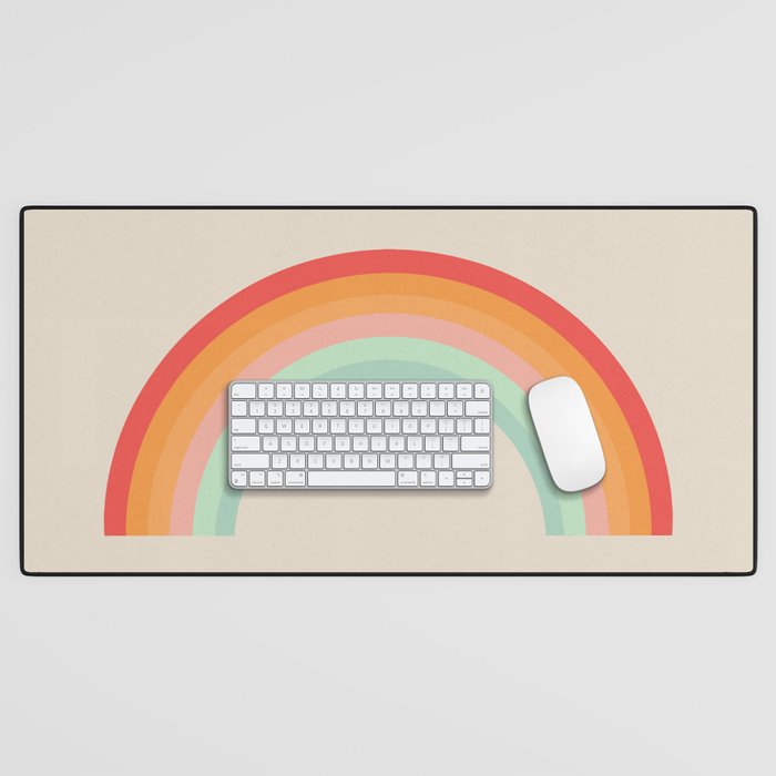 Vintage Rainbow Desk Mat Gallery Image 1